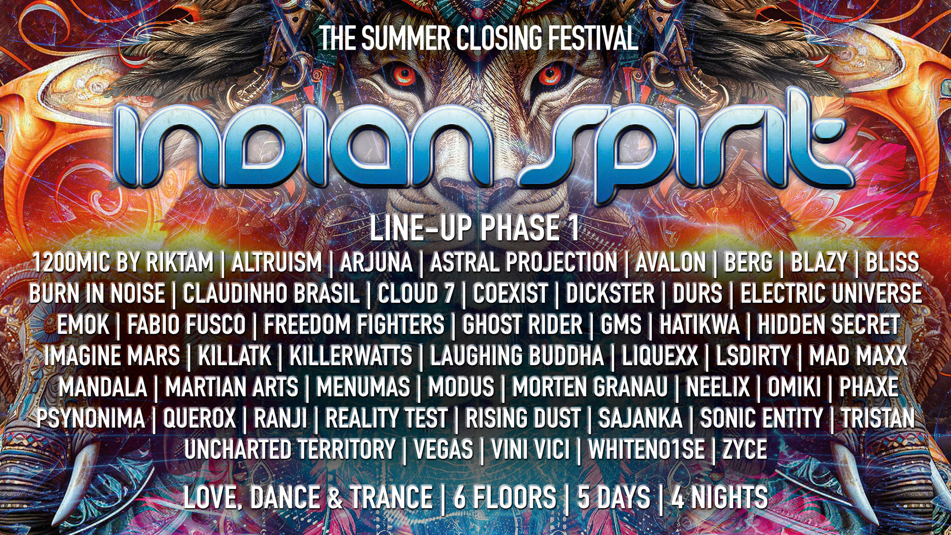 Indian Spirit Lineup Phase 1